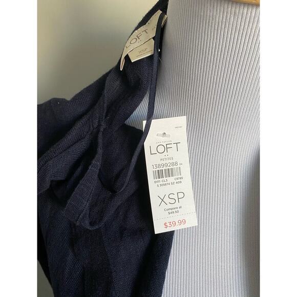 Ann Taylor LOFT Navy XSP Cardigan - Picture 4 of 7